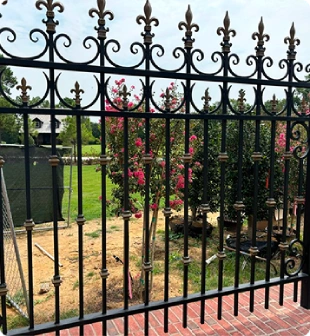 Lambert’s Ironworks iron fencing