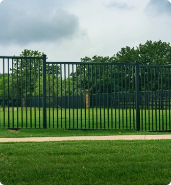 Lambert’s Ironworks outdoor custom iron fencing